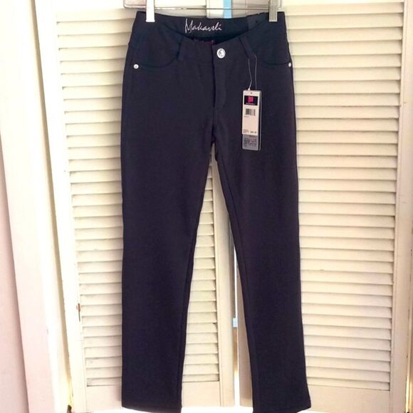 NWT Makaveli Cotton And Sparkle Stretch Pants M. - Picture 2 of 15